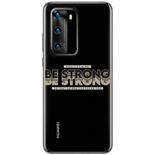 Huawei P40 Positivemind Transparent Silicone TPU Θήκη