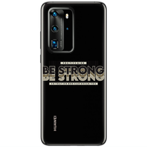 Huawei P40 Pro Positivemind Transparent Silicone TPU Θήκη