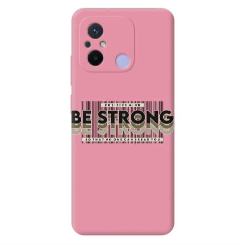 Xiaomi Redmi 12C Positivemind Pink Colored Silicone TPU Θήκη