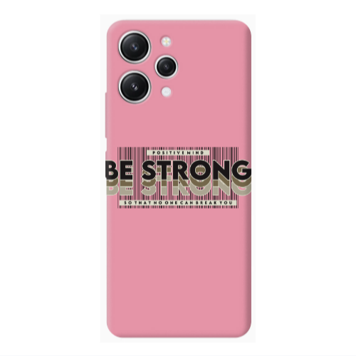 Xiaomi Redmi 12 Positivemind Pink Colored Silicone TPU Θήκη
