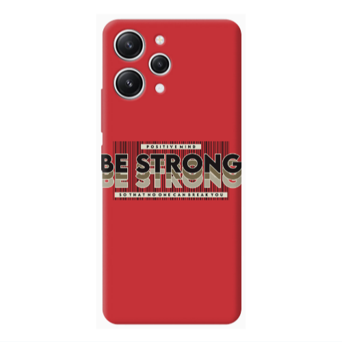 Xiaomi Redmi 12 Positivemind Red Colored Silicone TPU Θήκη