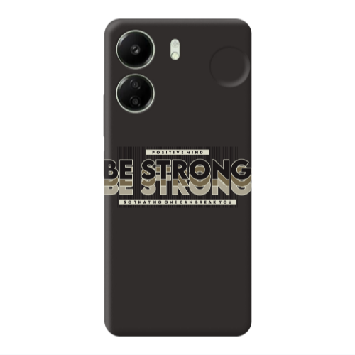 Xiaomi Redmi 13C Positivemind Black Colored Silicone TPU Θήκη
