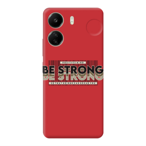 Xiaomi Redmi 13C Positivemind Red Colored Silicone TPU Θήκη