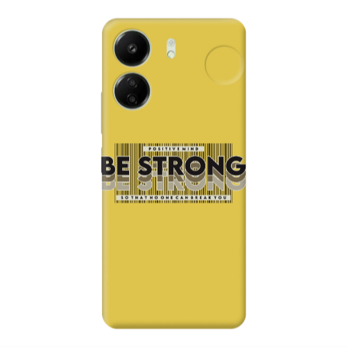 Xiaomi Redmi 13C Positivemind Yellow Colored Silicone TPU Θήκη