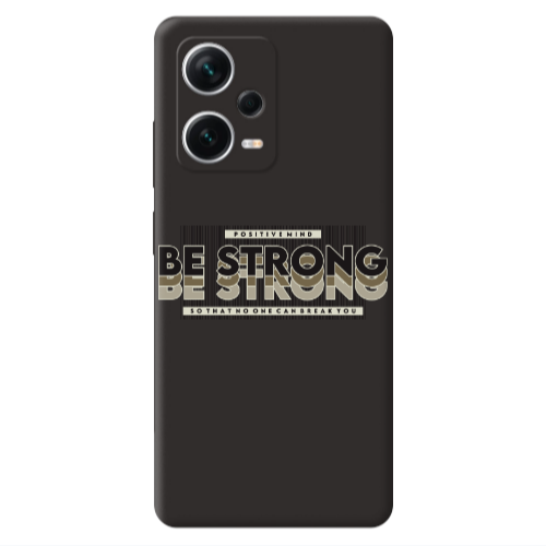 Xiaomi Poco X5 Positivemind Black Colored Silicone TPU Θήκη