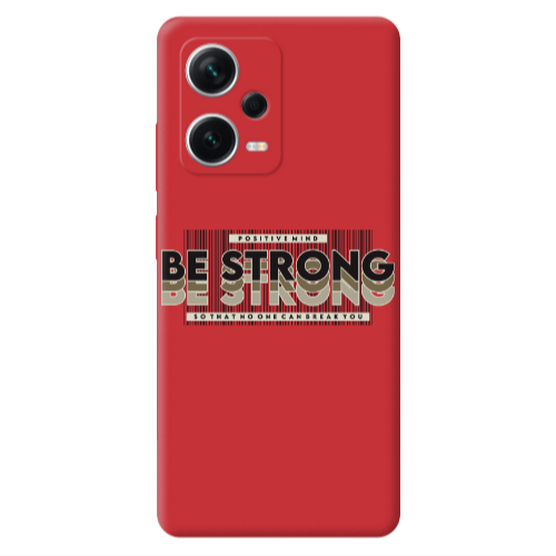 Xiaomi Poco X5 Positivemind Red Colored Silicone TPU Θήκη