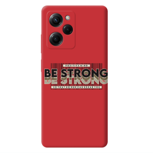 Xiaomi Poco X5 Pro Positivemind Red Colored Silicone TPU Θήκη