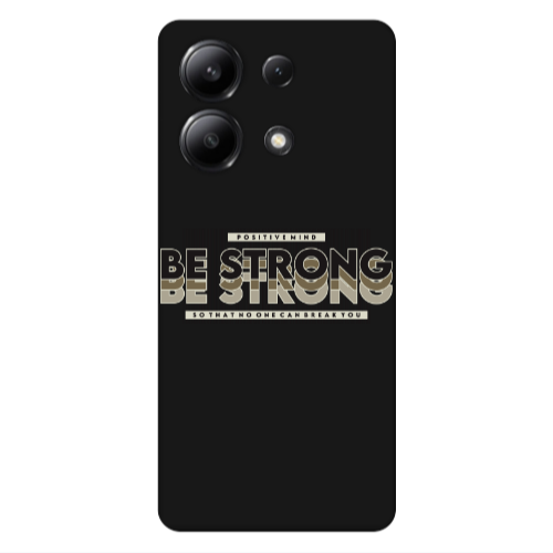Xiaomi Redmi Note 13 4G Positivemind Black Colored Silicone TPU Θήκη