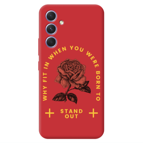 Samsung A36 Stand out Red Colored Silicone TPU Θήκη
