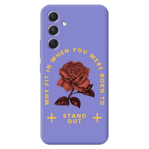 Samsung A56 Stand out Purple Colored Silicone TPU Θήκη