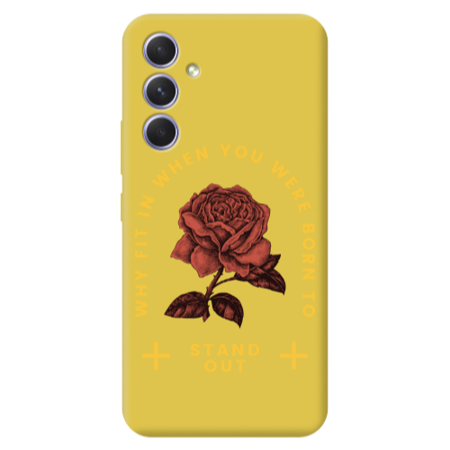Samsung A56 Stand out Yellow Colored Silicone TPU Θήκη