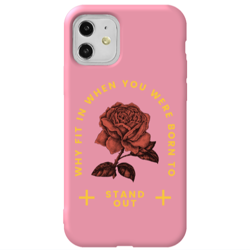 Apple iPhone 11  Stand out Pink Colored Silicone TPU Θήκη