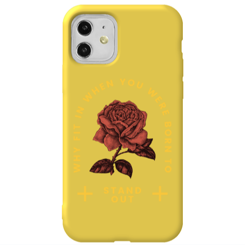 Apple iPhone 11  Stand out Yellow Colored Silicone TPU Θήκη