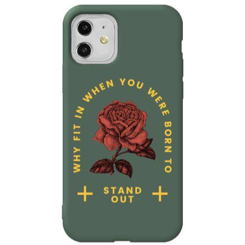 Apple iPhone 11  Stand out Dark Green Colored Silicone TPU Θήκη