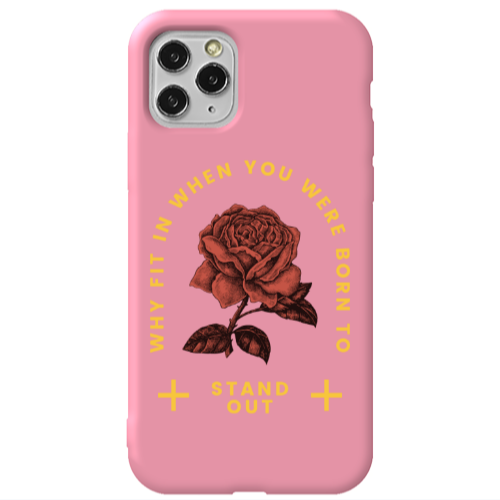 Apple iPhone 11 Pro Stand out Pink Colored Silicone TPU Θήκη