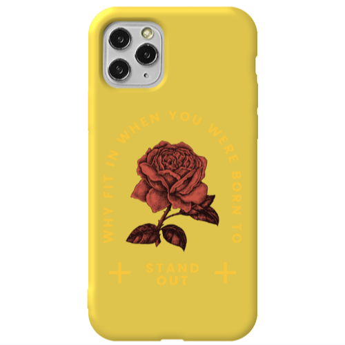 Apple iPhone 11 Pro Stand out Yellow Colored Silicone TPU Θήκη