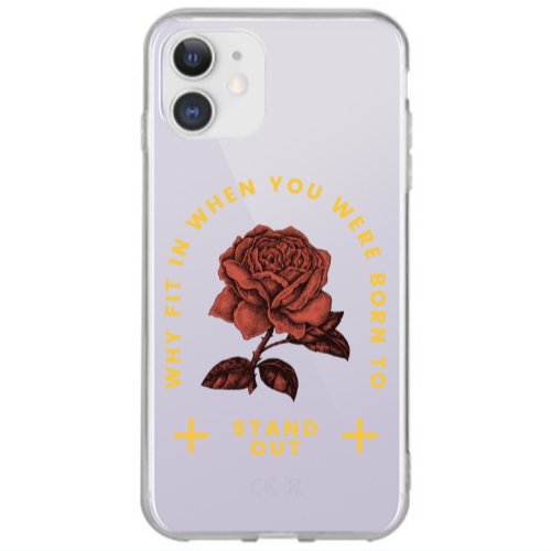 Apple iPhone 12 Stand out Transparent Silicone TPU Θήκη