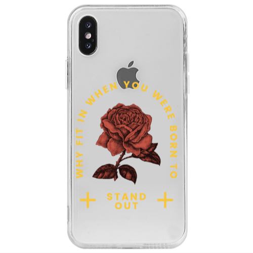 Apple iPhone X Stand out Transparent Silicone TPU Θήκη