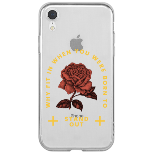 Apple iPhone Xr Stand out Transparent Silicone TPU Θήκη
