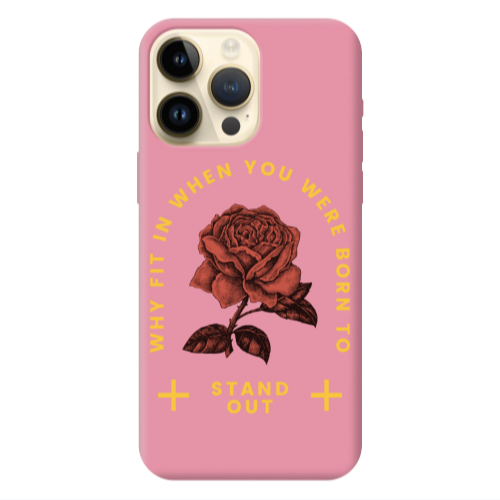 Apple iPhone 13 Pro Max Stand out Pink Colored Silicone TPU Θήκη