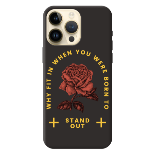 Apple iPhone 13 Pro Max Stand out Black Colored Silicone TPU Θήκη