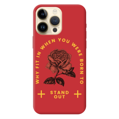 Apple iPhone 13 Pro Max Stand out Red Colored Silicone TPU Θήκη