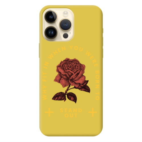 Apple iPhone 13 Pro Max Stand out Yellow Colored Silicone TPU Θήκη