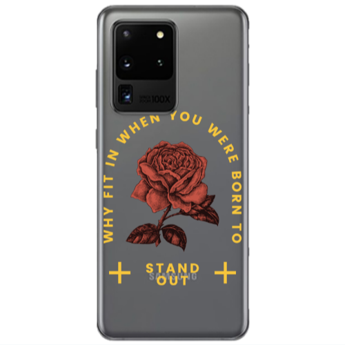 Samsung S20 Ultra Stand out Transparent Silicone TPU Θήκη