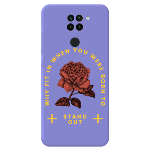 Xiaomi Redmi Note 9 Stand out Purple Colored Silicone TPU Θήκη