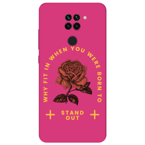 Xiaomi Redmi Note 9 Stand out Fuchsia Colored Silicone TPU Θήκη