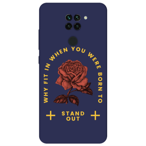 Xiaomi Redmi Note 9 Stand out Dark blue Colored Silicone TPU Θήκη