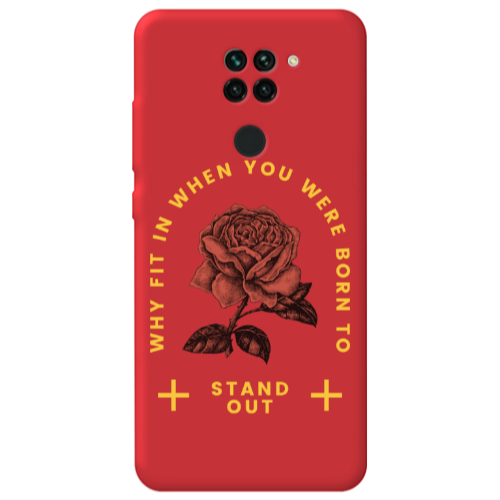 Xiaomi Redmi Note 9 Stand out Red Colored Silicone TPU Θήκη