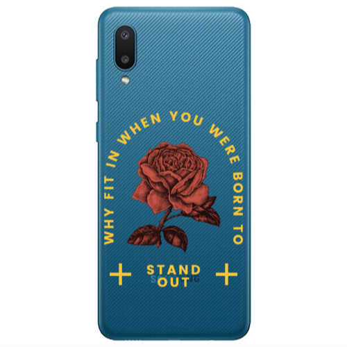 Samsung A02 Stand out Transparent Silicone TPU Θήκη
