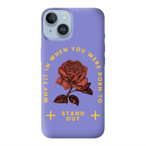 Apple iPhone 14  Stand out Purple Colored Silicone TPU Θήκη