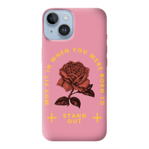 Apple iPhone 14  Stand out Pink Colored Silicone TPU Θήκη