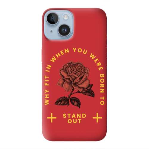 Apple iPhone 14 Plus Stand out Red Colored Silicone TPU Θήκη