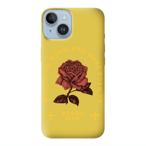 Apple iPhone 14 Plus Stand out Yellow Colored Silicone TPU Θήκη