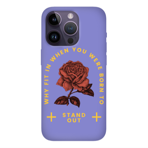 Apple iPhone 14 Pro  Stand out Purple Colored Silicone TPU Θήκη