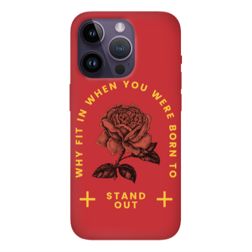 Apple iPhone 14 Pro  Stand out Red Colored Silicone TPU Θήκη