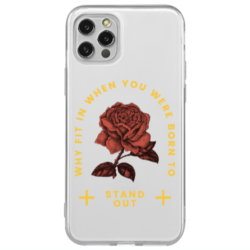 Apple iPhone 12 Pro Stand out Transparent Silicone TPU Θήκη