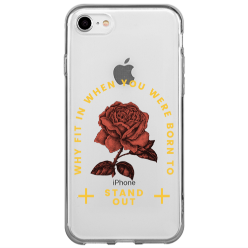Apple iPhone 7 Stand out Transparent Silicone TPU Θήκη