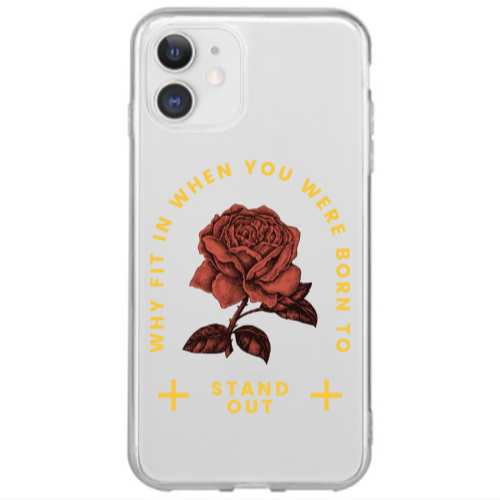 Apple iPhone 12 Mini Stand out Transparent Silicone TPU Θήκη