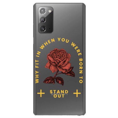 Samsung Note 20 Stand out Transparent Silicone TPU Θήκη