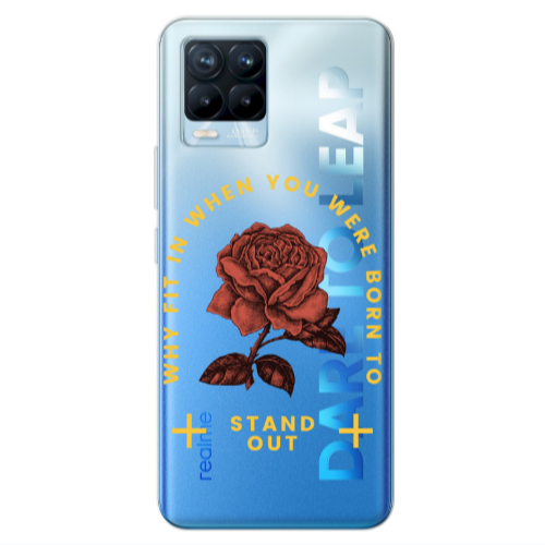 Realme 8 Pro Stand out Transparent Silicone TPU Θήκη