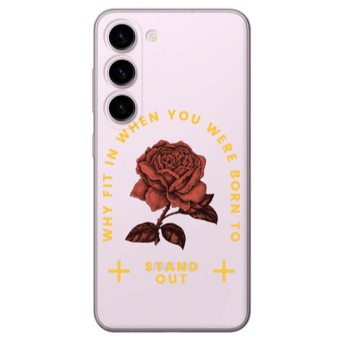 Samsung S23 Stand out Transparent Silicone TPU Θήκη