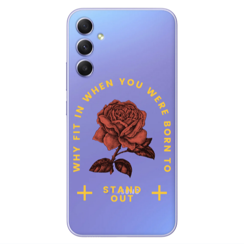 Samsung A34 Stand out Transparent Silicone TPU Θήκη