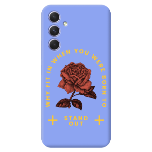 Samsung A54 Stand out Light Purple Colored Silicone TPU Θήκη