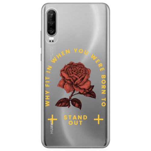 Huawei P30 Stand out Transparent Silicone TPU Θήκη