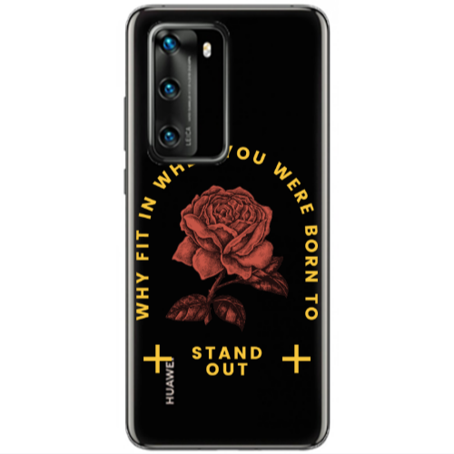 Huawei P40 Stand out Transparent Silicone TPU Θήκη