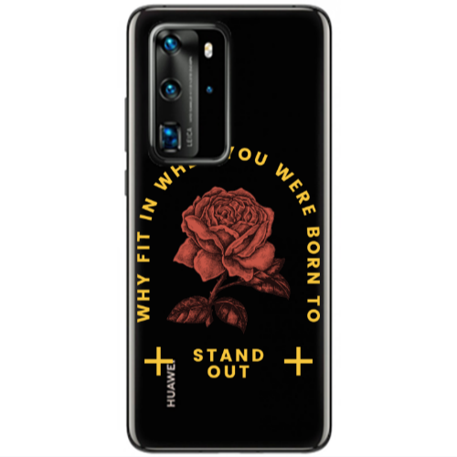 Huawei P40 Pro Stand out Transparent Silicone TPU Θήκη